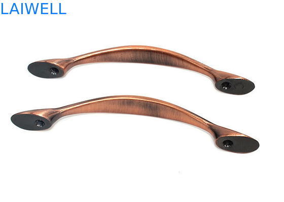 Bronzeado limpando com jato de areia a forma luxuosa do arco da carcaça de dado do metal do punho do armário