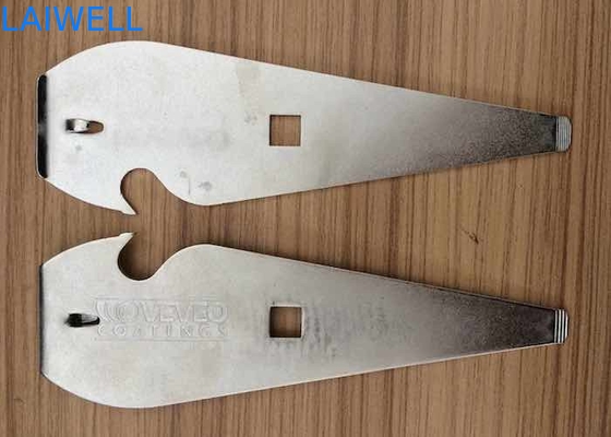Estampagem de metal CNC 140 * 29MM Prensa de punção personalizada Estampagem de areia de prata Blasting Metal Ferro de pintura de latas de abertura para o mercado mundial