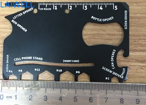 Abridor de garrafa multifuncional 12 do metal em 1 abridor de garrafa 85*52MM do cartão