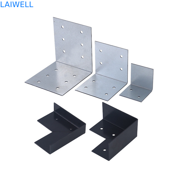 Processamento Estampagem de metal sob medida Borda de caixa de madeira em forma de L Anjo de guarda fixo Partes de hardware de ferro galvanizado