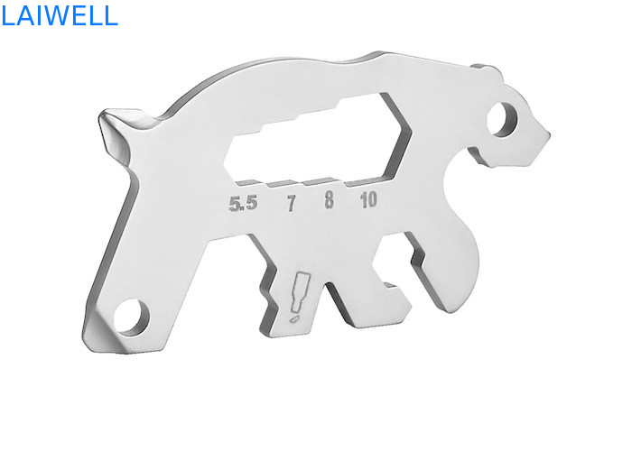 55MM Orenador de garrafas de metal leve e de desenho animal item durável de aço inoxidável cartão de ferramenta EDC multiuso