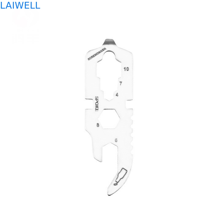 420 aço inoxidável 60MM Multi-purpose EDC cartão de ferramenta de precisão sandblasting abertura de garrafas de metal de prata