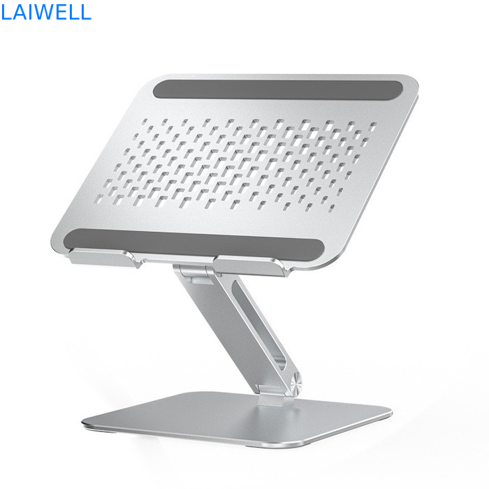 260*230*56MM Elevador portátil de prata dobrável de alumínio ajustável para computador portátil