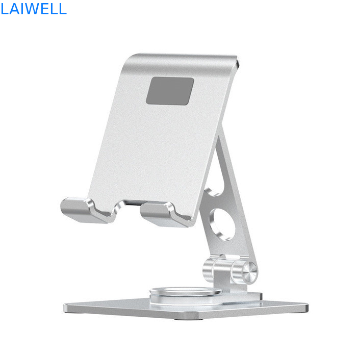 95*132*44MM O mais novo design de luxo portátil de rotação de 360 graus de prata de alumínio suportador de telefone móvel dobrável