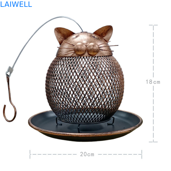 Imprensa de perfurador clássica que carimba todo o alimentador do pássaro do metal bronzeado