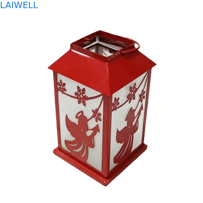 anti lâmpada de furacão do Natal do metal da oxidação 140*140*245mm Windproof para a decoração