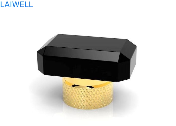 Tampas de frasco de perfume em liga de zinco com processo de fundição sob pressão de luxo moderno personalizado, eletrônico, banhado a ouro