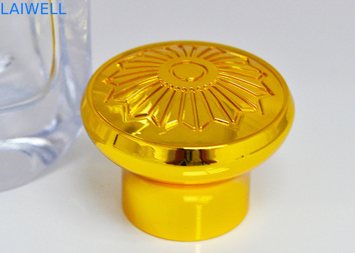 A garrafa de perfume liga de zinco do chapeamento da cor do ouro cobre com o 17.2mm interno