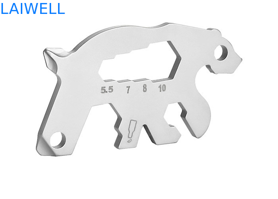 55MM Orenador de garrafas de metal leve e de desenho animal item durável de aço inoxidável cartão de ferramenta EDC multiuso