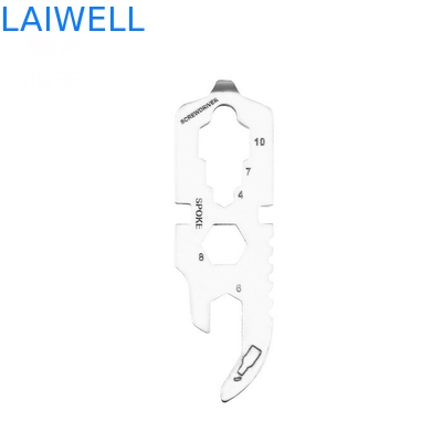 420 aço inoxidável 60MM Multi-purpose EDC cartão de ferramenta de precisão sandblasting abertura de garrafas de metal de prata