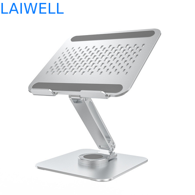 260*238*64MM 360 graus de rotação portátil de prata dobrável elevador de alumínio laptop de refrigeração base da bandeja