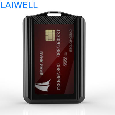 74*110*18MM Cores cinzentas personalizadas RFID Cartão de alumínio Carteira de suporte Branding Multifuncional personalizado