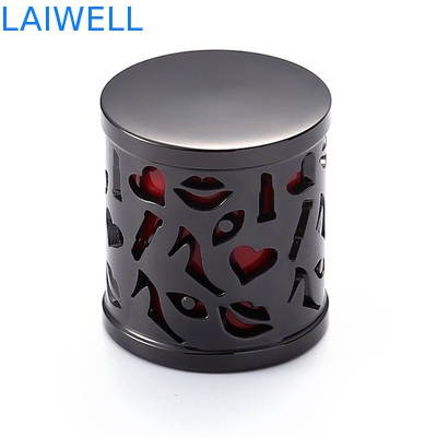 Tampas de frascos de perfume de fundição sob pressão de liga de zinco moderna de moda personalizada com usinagem CNC e acabamento de galvanoplastia
