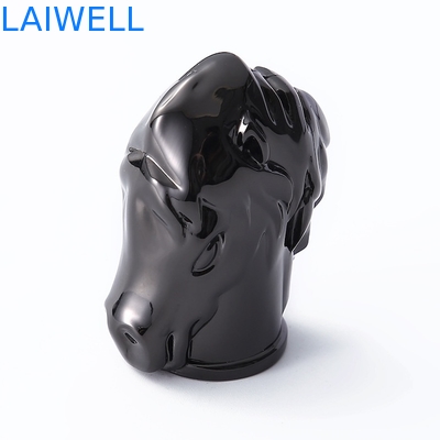 Poluição Black Plating Design Criativo Die Casting Zinc Alloy Perfume Jar Lids Custom Branding In Mould para soluções de embalagem sofisticadas