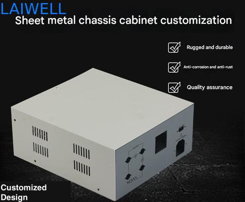 Armário de processamento de folhas de metal de chassi personalizável com espessura OEM / ODM 0,5 mm-10 mm