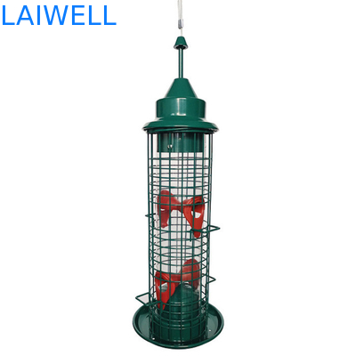 Esquilo soldado verde de Mesh Hanging Bird Feeders Automatic do fio de aço anti