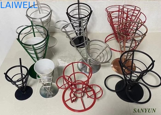 Kitchenwares de aço inoxidável práticos modernos organizador pintado do fio de metal